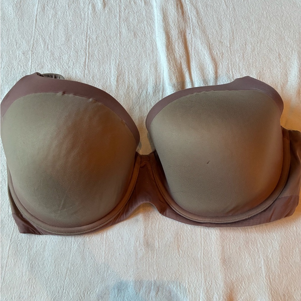 Victorias Secret Body by Victoria Lined Demi Bra Mauve Brown 38DD Underwire